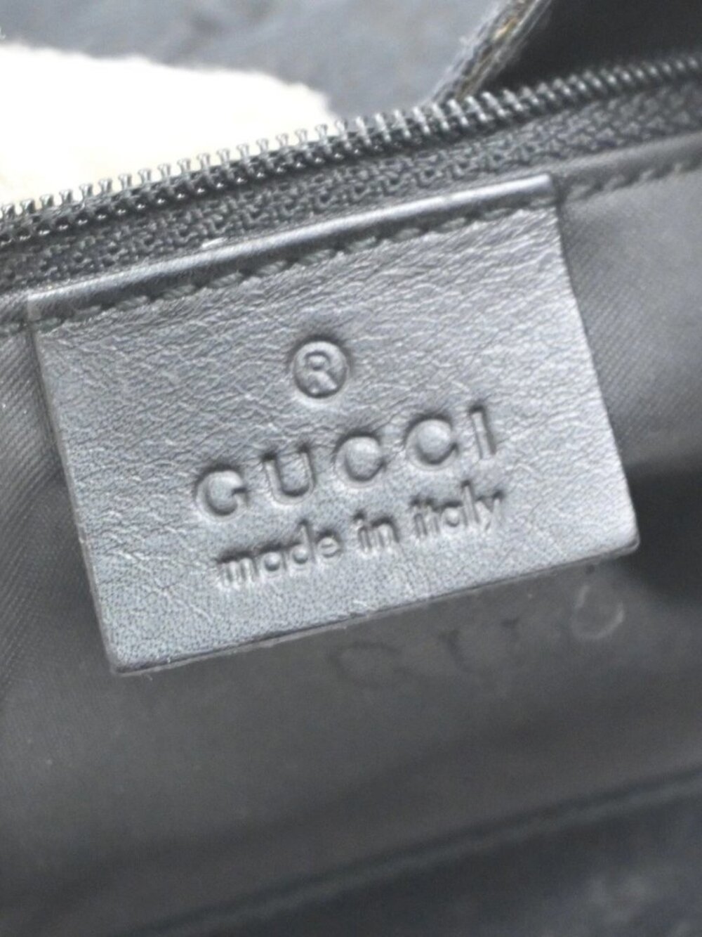 GUCCI GG Pattern Sherry Line Shoulder Bag Canvas Leather Black SHW Italy 32KC939 - Picture 13 of 15